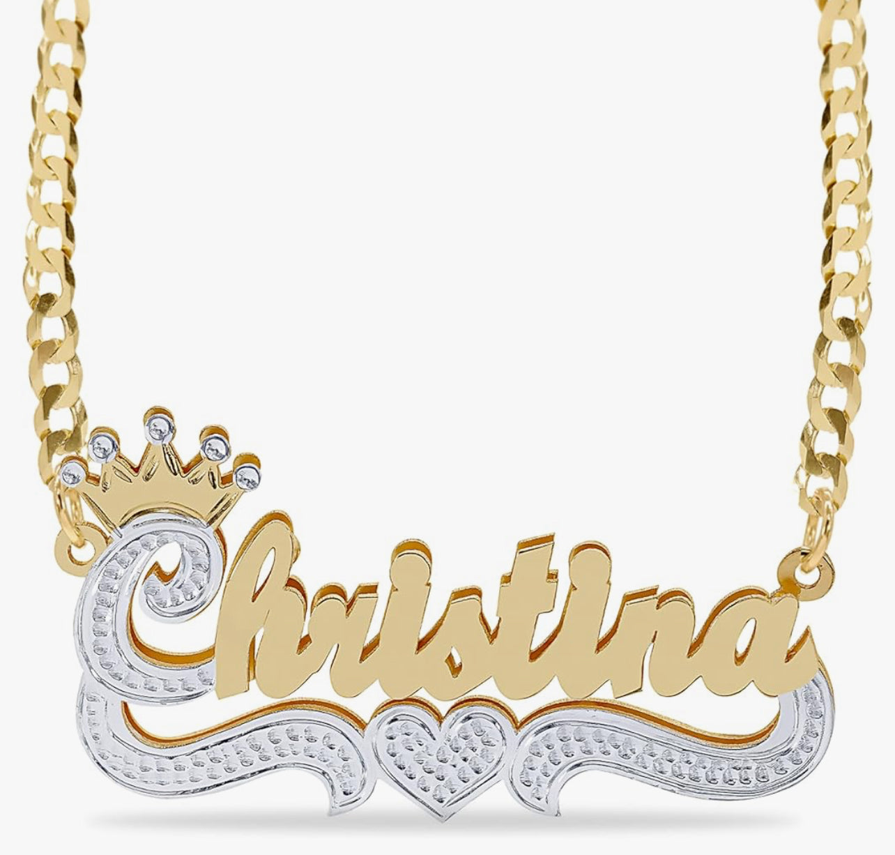 Cadena de oro 14 k con tu nombre