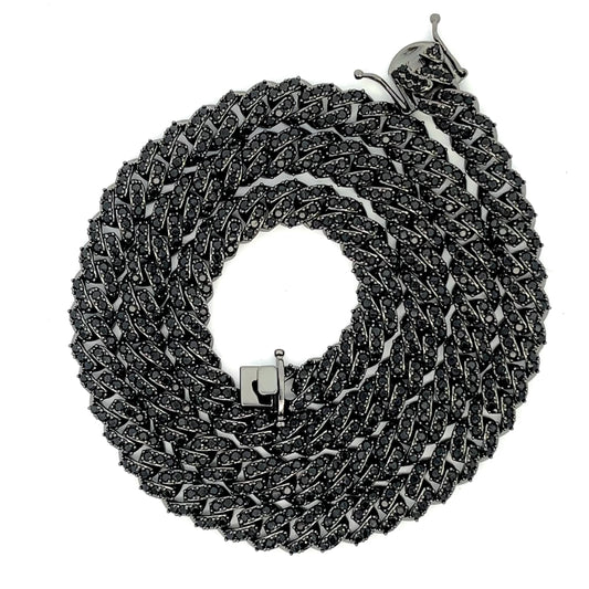 Kit Big Stone Cuban Chain and Bracelet