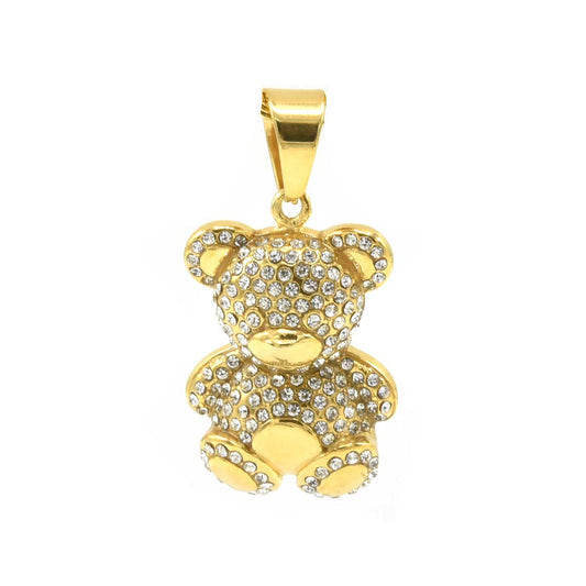 Oso con piedras
