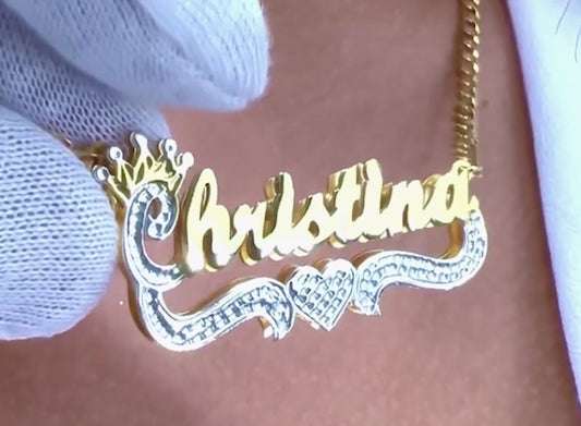 Cadena de oro 14 k con tu nombre
