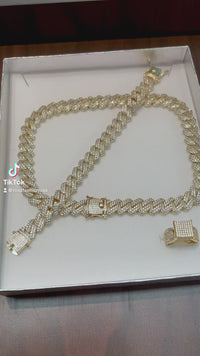 Choker set full diamantes