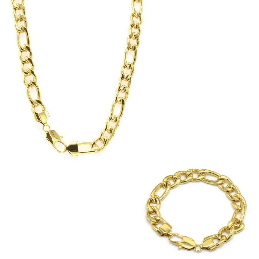 Conjunto de pulsera de cadena de acero inoxidable 10 mm