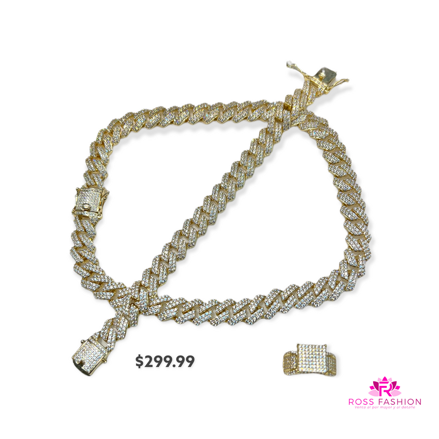 Choker set full diamantes